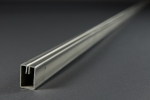 Einfassprofil Typ E 1.7 (rechteckig) - 20 × 30 mm, 3000 mm lang - aus Edelstahl 1.4301
