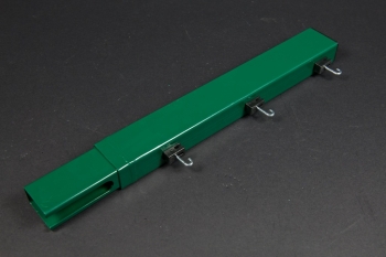 I-Träger für NATO-Draht auf Rechteckrohr 60x40 mm, feuerverzinkt + RAL 6005 (Moss green)