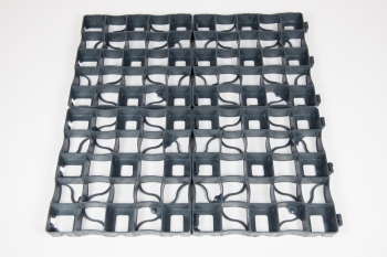 1 m² rotec Rasengitter CABKA Grid X4 - 330 x 330 x 38 mm in Schwarz