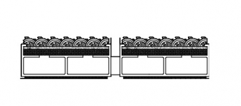 Large(L) mit Ripseinlage 590 x 390 x 22 mm (für Rahmen 600 x 400 x 25 mm) <b>(verstärktes Profil)</b>