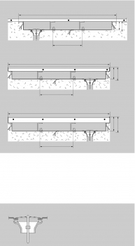 Aluminium Schmutzfangwanne <b> mit Ablauf </b> 700 x 400 x 75 mm