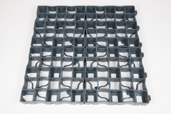1 m² rotec Rasengitter CABKA Grid X5 - 330 x 330 x 48 mm in Schwarz
