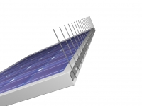 Taubenabwehr-Spikes Solar Uno Blech, 1-reihig, 1000 mm, Edelstahl 1.4301