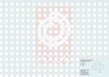 Lochplatte Qg 10-15 mm aus Stahl, 1,5×GF